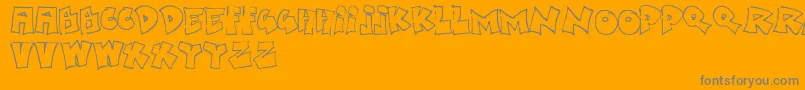 Boredsb Font – Gray Fonts on Orange Background