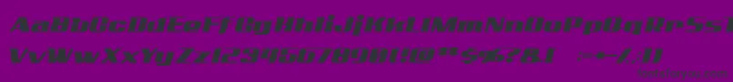 Addcn ffy Font – Black Fonts on Purple Background