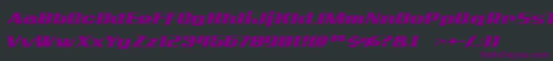 Addcn ffy Font – Purple Fonts on Black Background