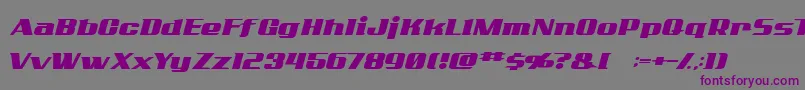 Addcn ffy-Schriftart – Violette Schriften auf grauem Hintergrund