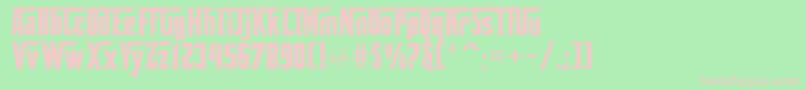 Corleone Font – Pink Fonts on Green Background