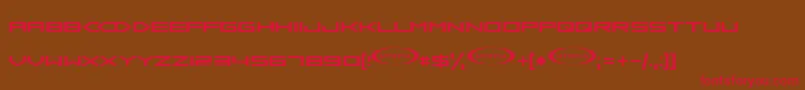 Samba ffy-Schriftart – Rote Schriften auf braunem Hintergrund