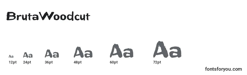 BrutaWoodcut Font Sizes