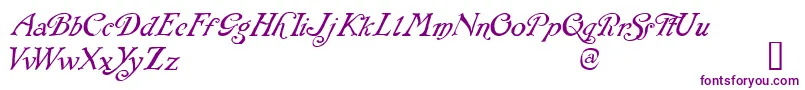 RackhamItalic Font – Purple Fonts on White Background