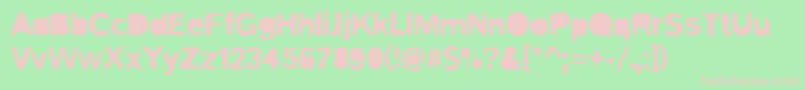 Blitz Font – Pink Fonts on Green Background