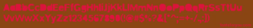 Blitz Font – Red Fonts on Brown Background
