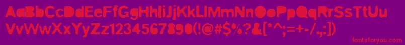 Blitz Font – Red Fonts on Purple Background