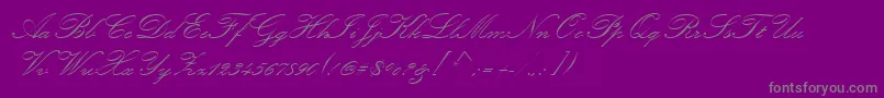 fuente KunstlerScript – Fuentes Grises Sobre Fondo Morado