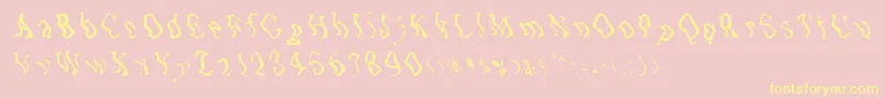 Zone23Underwater Font – Yellow Fonts on Pink Background