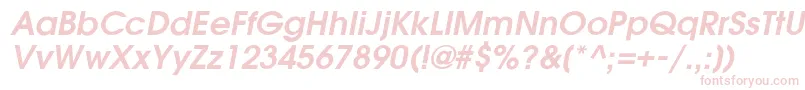 GardenziDemioblique Font – Pink Fonts on White Background