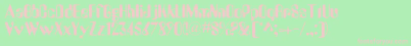 Amelia Font – Pink Fonts on Green Background