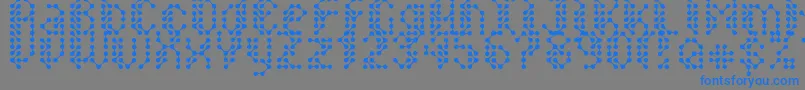Sirquitry-Schriftart – Blaue Schriften auf grauem Hintergrund