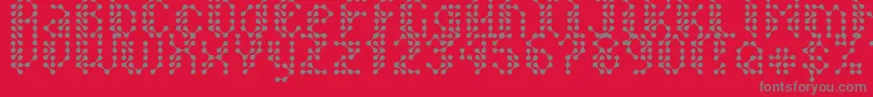 fuente Sirquitry – Fuentes Grises Sobre Fondo Rojo