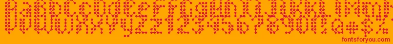 Sirquitry Font – Red Fonts on Orange Background