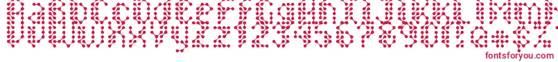 Sirquitry Font – Red Fonts on White Background