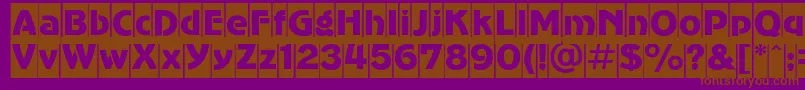 AdvergothiccamcRegular Font – Brown Fonts on Purple Background