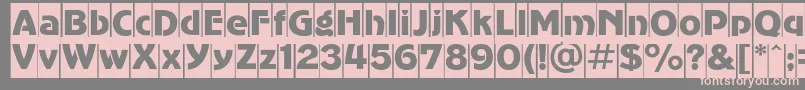 AdvergothiccamcRegular Font – Pink Fonts on Gray Background