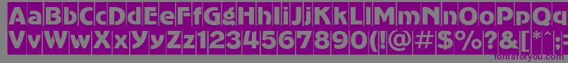 AdvergothiccamcRegular Font – Purple Fonts on Gray Background