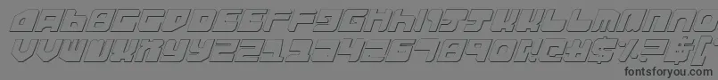 ExtechchopShadow Font – Black Fonts on Gray Background