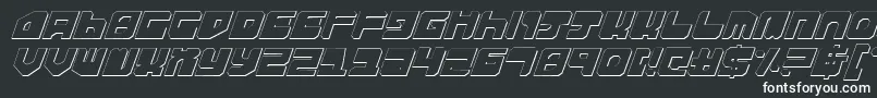 ExtechchopShadow Font – White Fonts on Black Background