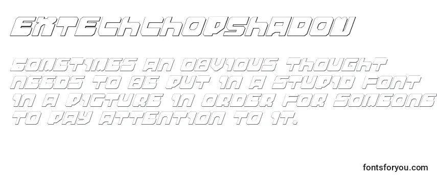 ExtechchopShadow フォントのレビュー
