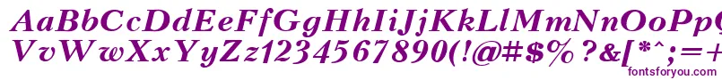 KudrashovBoldItalic.001.001-Schriftart – Violette Schriften auf weißem Hintergrund