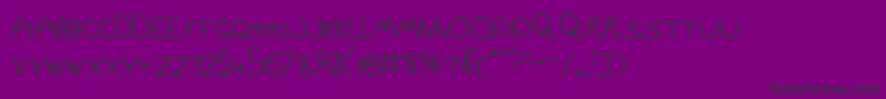 WildShow Font – Black Fonts on Purple Background