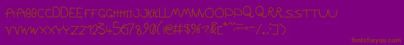 WildShow Font – Brown Fonts on Purple Background