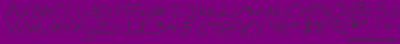 WebsterRegular-Schriftart – Schwarze Schriften auf violettem Hintergrund
