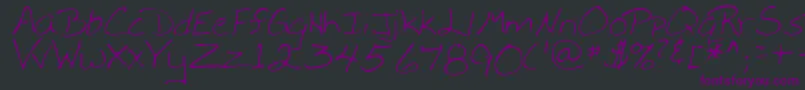 WebsterRegular Font – Purple Fonts on Black Background