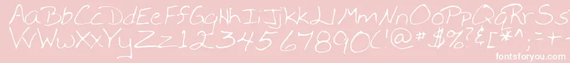 WebsterRegular Font – White Fonts on Pink Background
