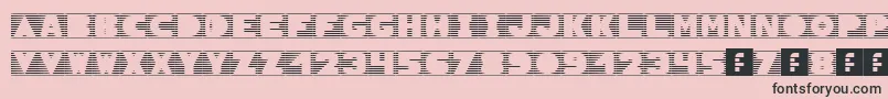 SunBlinds Font – Black Fonts on Pink Background