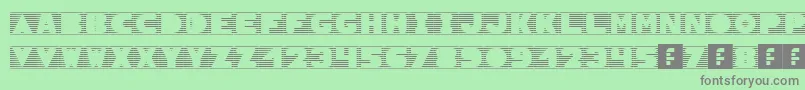 SunBlinds Font – Gray Fonts on Green Background