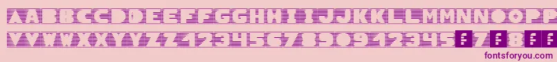 SunBlinds Font – Purple Fonts on Pink Background