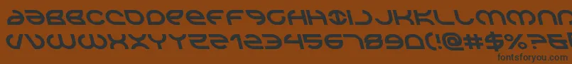 Weitere Informationen zur Aetherfoxleft-Schriftart Aetherfoxleft-Schriftart – Schwarze Schriften auf braunem Hintergrund