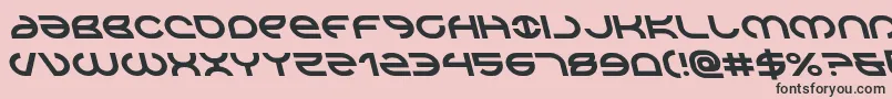 Aetherfoxleft Font – Black Fonts on Pink Background