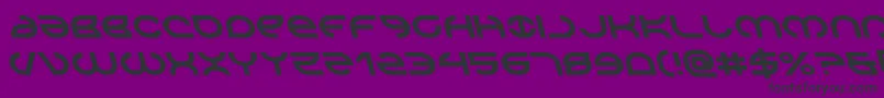 Aetherfoxleft Font – Black Fonts on Purple Background