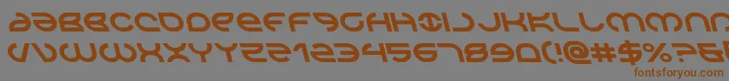 Aetherfoxleft Font – Brown Fonts on Gray Background