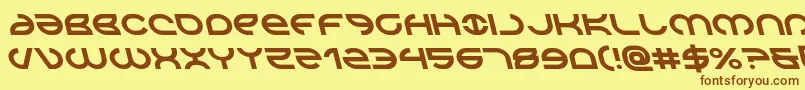 Шрифт Aetherfoxleft – коричневые шрифты на жёлтом фоне