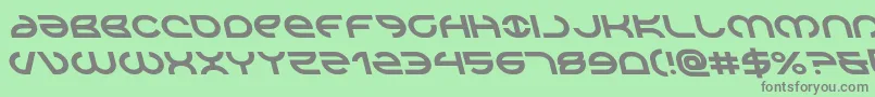 Aetherfoxleft Font – Gray Fonts on Green Background