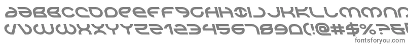Aetherfoxleft-fontti – harmaat kirjasimet valkoisella taustalla