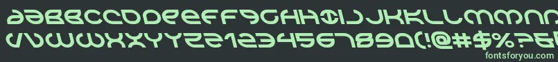 Aetherfoxleftフォントについての詳細 フォントAetherfoxleft – 黒い背景に緑の文字