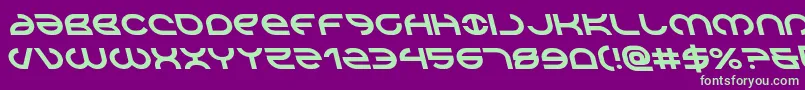 Aetherfoxleftフォントについての詳細 フォントAetherfoxleft – 紫の背景に緑のフォント