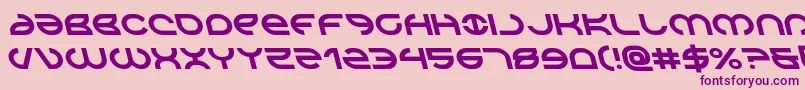 Aetherfoxleft Font – Purple Fonts on Pink Background