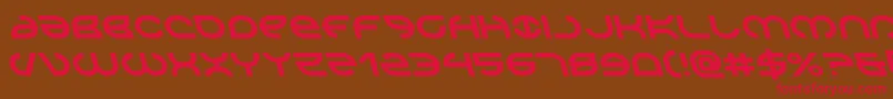 Aetherfoxleft Font – Red Fonts on Brown Background