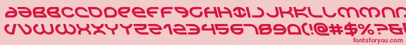 Шрифт Aetherfoxleft – красные шрифты на розовом фоне