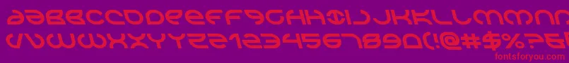 Aetherfoxleft Font – Red Fonts on Purple Background