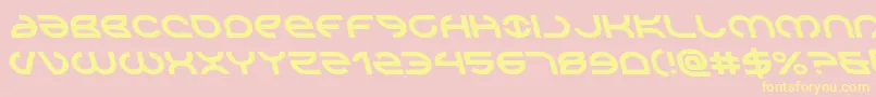 Шрифт Aetherfoxleft – жёлтые шрифты на розовом фоне