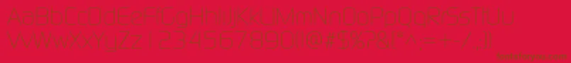 ModaernelightRegular Font – Brown Fonts on Red Background