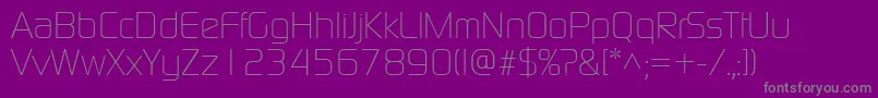 ModaernelightRegular Font – Gray Fonts on Purple Background